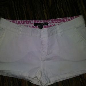 White Volcom shorts